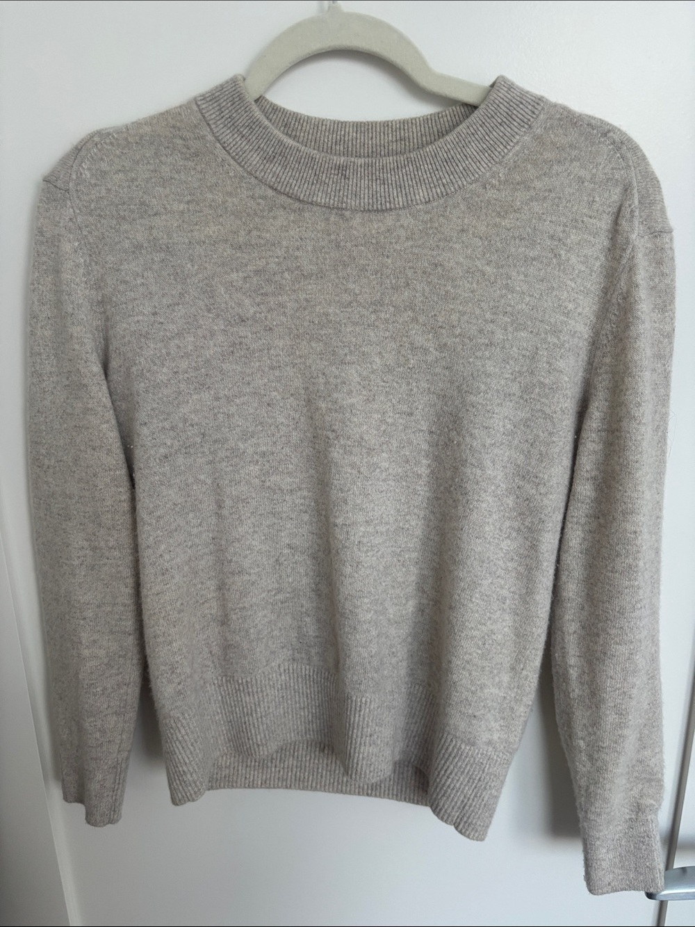 Everlane Neutral Heather Crewneck Sweater - Light Taupe